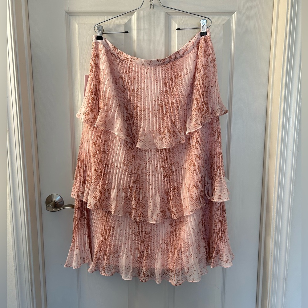 Rachel Parcell Pink Tiered Skirt